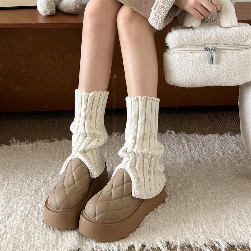 Черные тапочки-мешки на толстой подошве для верхней женской одежды 2025 года, новые зимние бархатные теплые туфли с одной педалью