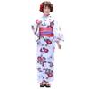 Юката Красный и Коричневый Morning Glory на Белом Tokimeki Koi Yukata 3 Piece Белый [Brilliant Piece] Женский Набор, Фон, Набор,