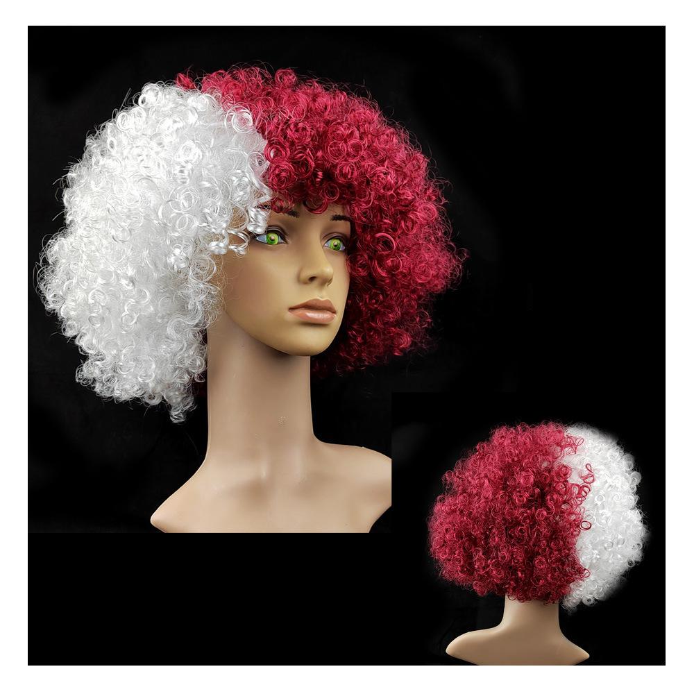 World Cup Party Wig – Colorful National Flag Hairpiece for Football Fans, Carnival & Festivals (Reusable, Hypoallergenic)
