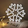 USB/Battery Powered Christmas Neon Sign Jingle Bell Star Snowflake LED Neon Night Light Indoor Home Xmas Party Wall Decoration