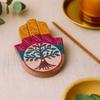 Incense Holder Hamsa Soapstone Tree of Life 9x6cm