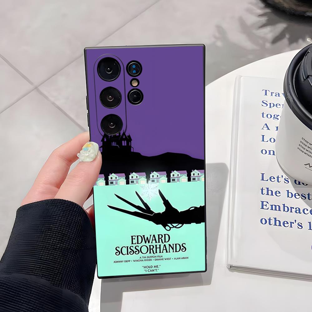 Retro Edward Scissorhands Phone Case For Samsung S26 Ultra S25 Edge Ultra S23 S22 S21 S20 Ultra Plus S24 Fe Cover
