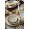 Обеденный сервиз Moderna из 18 предметов на 6 персон с золотой сеткой