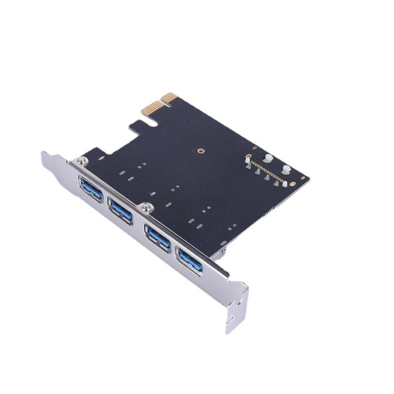 1 шт. PCI Express PCIe USB 3.0 концентратор-адаптер, 4 порта USB 3.0, карта расширения PCI-E, 4-портовый контроллер USB3.0, аксессуары для DIY