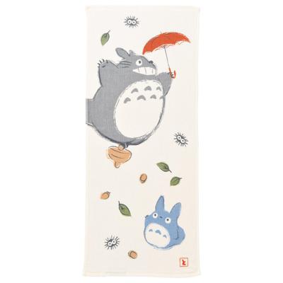 Marushin Ghibli Мой сосед Тоторо Лицо 34 x Тоторо Делающий 1005037300 Полотенце, 80см, Молочный, 100% Хлопок,
