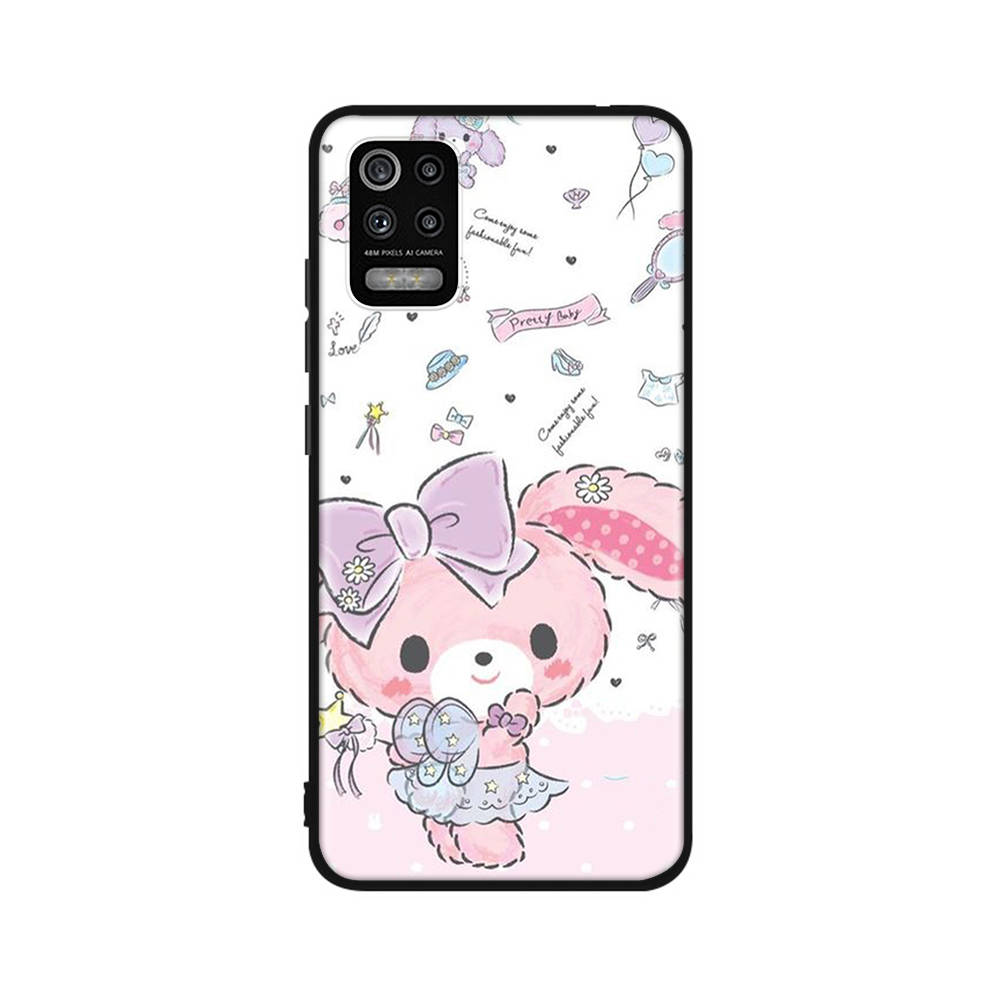 Чехол KT63 Bonbonribbon Maimai для Xiaomi Poco X6 X4 M5 M6 F5 F6 C65 C55 C50 C51 C40 Redmi Note 7 8 14C A3X 13C 12C 11 10A 9C Pro черный мягкий чехол