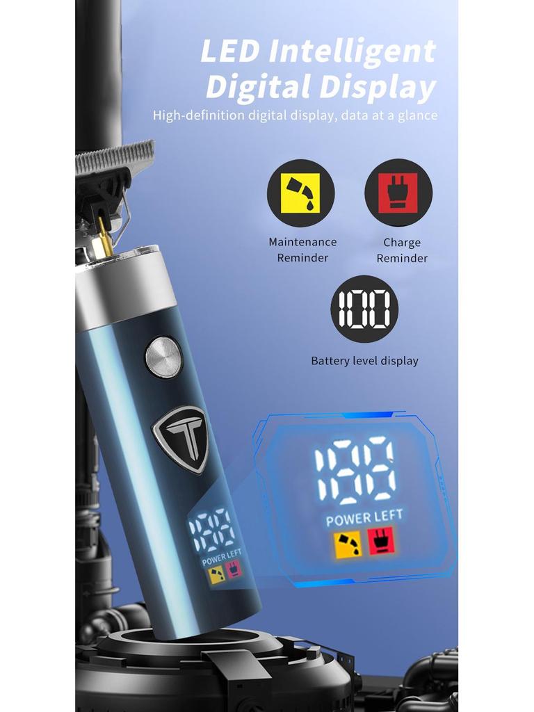 Профессиональный электрический триммер для волос и носа с двумя функциями — ретро-дизайн для точной укладки