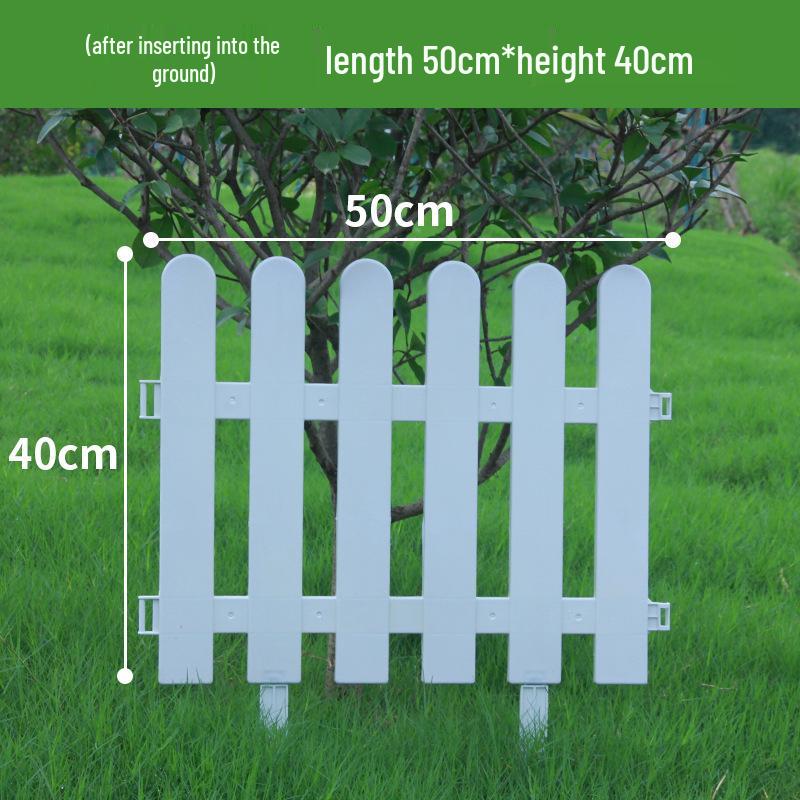 Пластиковый штакетник двойного назначения для сада, цветника, двора или школы