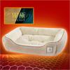 RAKU HOME from the Core of the Body with Far Infrared Dog and Cat Winter Aluminum Vapor Insulation Pet Bed Rabbit Fur Style Teijin TEIJIN