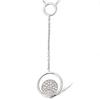 [L7415] - Silver Necklace 'Sissi' Silver White (rhodium-plated) - 48x12 Mm