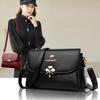 Bag Women's Fashion Simple Women's Shoulder Crossbody Bag Mom Bag Soft Leather Texture Versatile Small Square Bag