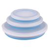 3 Piece Collapsible Foldable Bowl Set with Lids