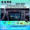Car Radio Android 14 For Mercedes Benz C-Class W203 C200 C320 C350 CLK W209 2002 - 2005 Navigation GPS Multimedia Player Stereo