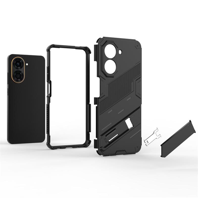 Phone Holder Case For Xiaomi Poco C71 Case Anti-knock Armor Back Cover Poco C71 Case For Poco C71 Shockproof Phone Back Cover
