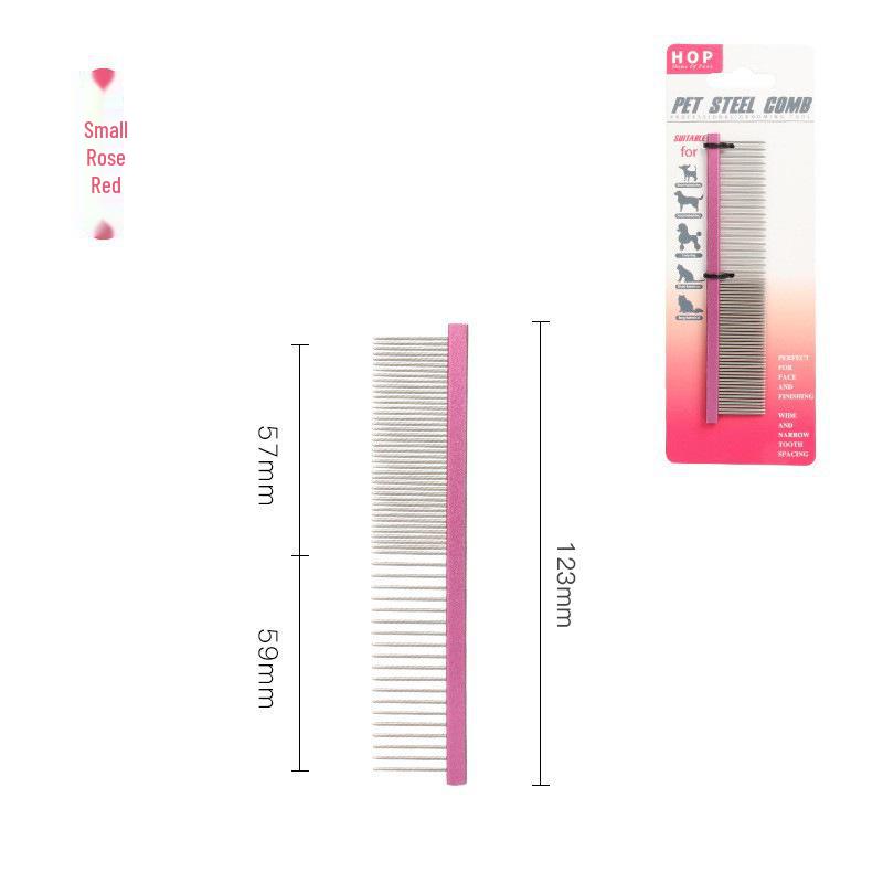 Расческа из стали для удаления колтунов и блох у домашних животных - расческа с густыми зубьями для собак и кошек