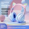 Headset Bluetooth Headset Folding Card Gradual Change Color Cat Ears Game Headset