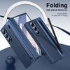 Высококачественный кожаный чехол для Samsung Galaxy Z Fold 7 6 5 4 3 с держателем для стилуса, пластиковая складная противоударная защитная крышка