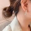 Необычная подвеска S925 Женские Девичьи Кристальные Геометрические Серьги-гвоздики Серьги-скрепки
