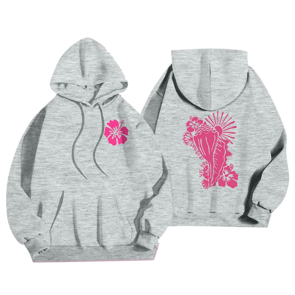 Women's Fashion Women's Lightweight Long Sleeve Pullover With Pockets Preppy Graphic Hoodie