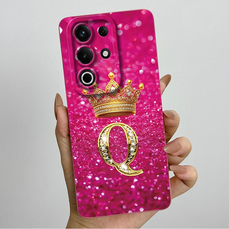 Чехол для itel S25 Ultra S686LN Роскошные Буквы Короны Матовый Мягкий Силикон Защитная Задняя Крышка для ItelS25 S 25 Ultra 5G Fundas