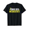 Car Mechanic T Shirt With King Of The Workshop Black Vintage Designer Clothes Breathable Stretched Homme Stylish Soft