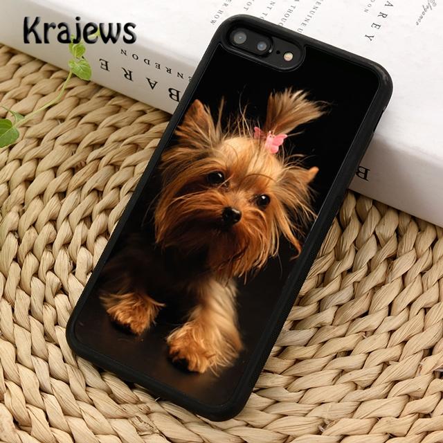 Чехол для телефона Krajews с собакой йоркширского терьера и щенком для iPhone 14 5 SE 6s 7 8 plus X XR XS 11 12 13 pro max Samsung S21 S22ultra Plus