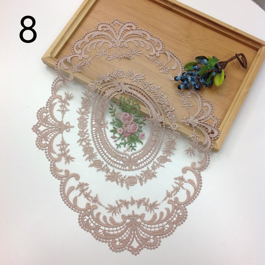 Винтажная кружевная салфетка для столовых приборов, вышитая скатерть, декоративные салфетки для столовой, вечеринки, свадьбы, антикварные подставки под кофе, салфетки для столовых приборов