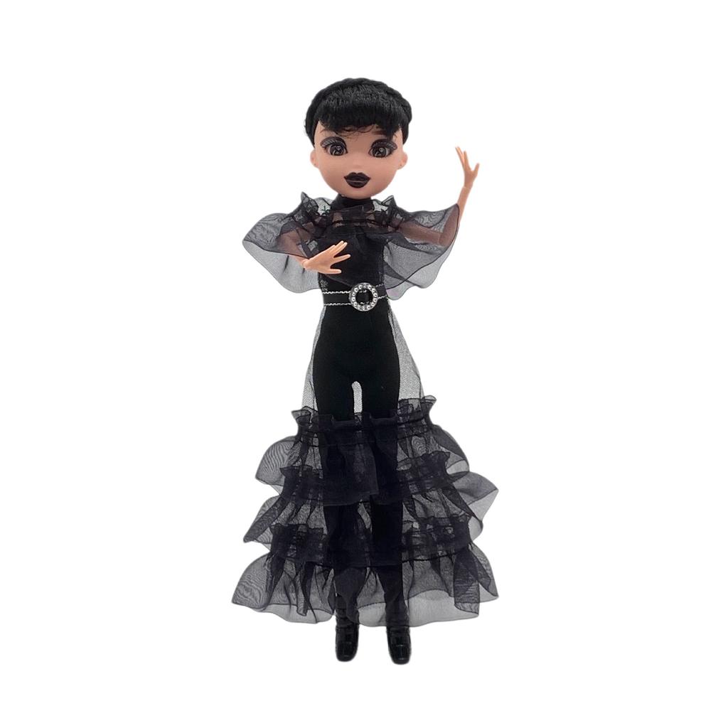 Кукла Адамс Уэнсдей Аддамс Готический черный костюм в платье Кукла Рейвн