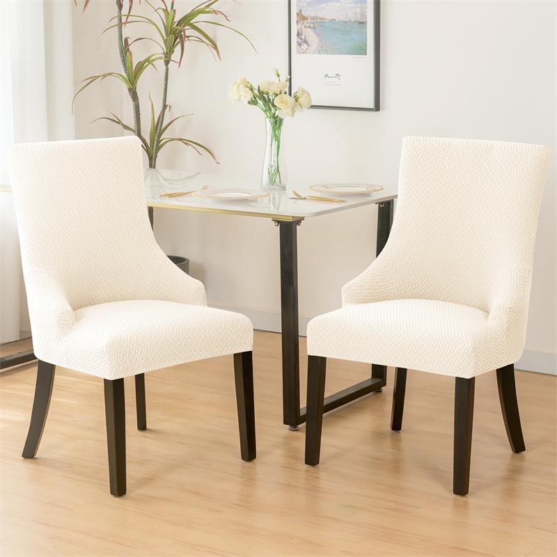 1 шт. Жаккардовый чехол на обеденный стул, спандекс, с высокой спинкой, чехлы для наклонного стула, эластичный чехол для кресел для кухни, свадьбы