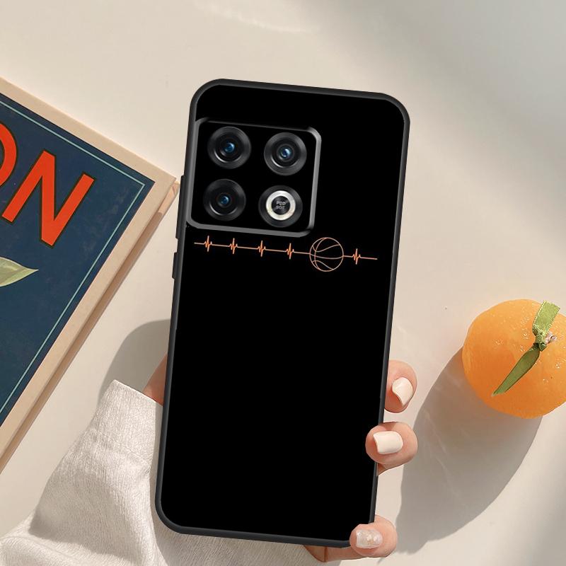 Basketball Heartbeat Case For OnePlus 13R 12R 10R 13T 10T 11 12 13 15 OnePlus Nord 5 CE 2 3 4 Lite N20 N30 Cover