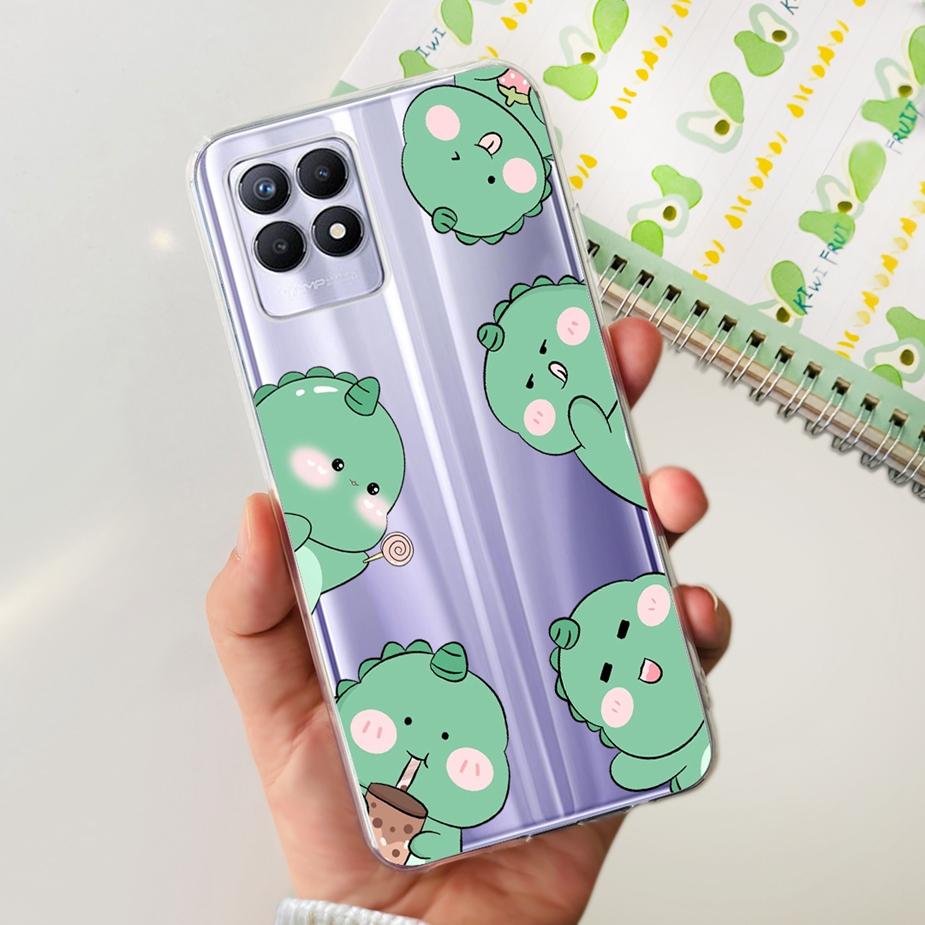 Чехол для Realme 8i Чехол для Realme 8 Pro Милый Мультяшный Чехол Прозрачный Силиконовый Мягкий Чехол для Телефона Для Realme8 Pro Realme 8 5G 8i Задняя Крышка Сумки