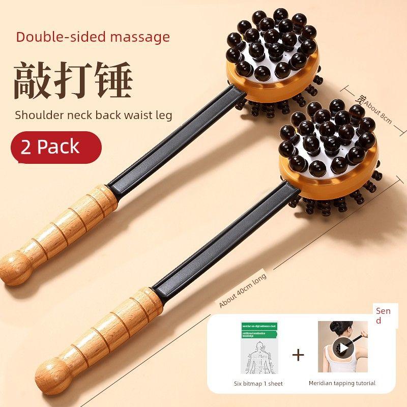 Massage Hammer Tapping Meridian Hammer Meridian Pat Tapping Back Health Care Back Massager Shoulder and Neck Handheld Veins Tapping and Holding