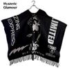 Б/у [525] HYSTERIC GLAMOUR Пончо-шаль HYS Girl Черный Большой