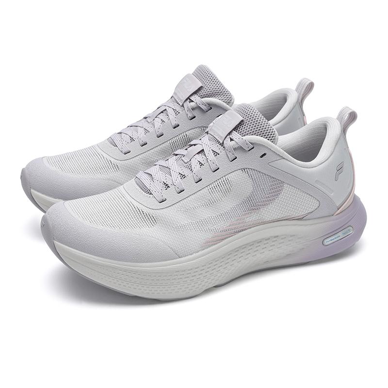 Fila Nuvole Jog Fashion Универсальные Простые Спортивные Повседневные Удобные Низкие Кроссовки для Бега Женские кроссовки Серый Фиолетовый A12W521129FLM