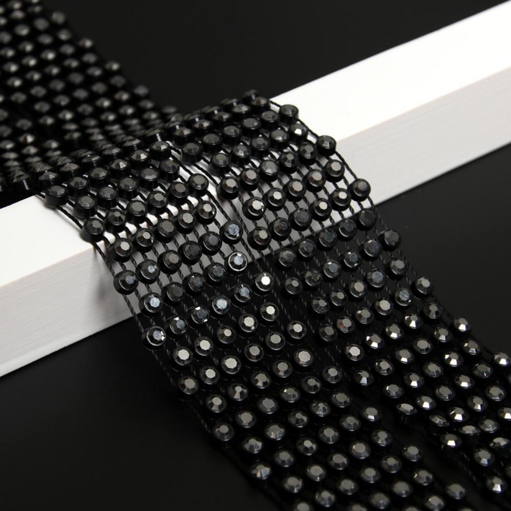Exquisite 1.3M Long Bling Scarf Neckerchief Sparkling Luxury Shiny Rhinestones Tie Crystal Necktie Collar Jewelry Collar