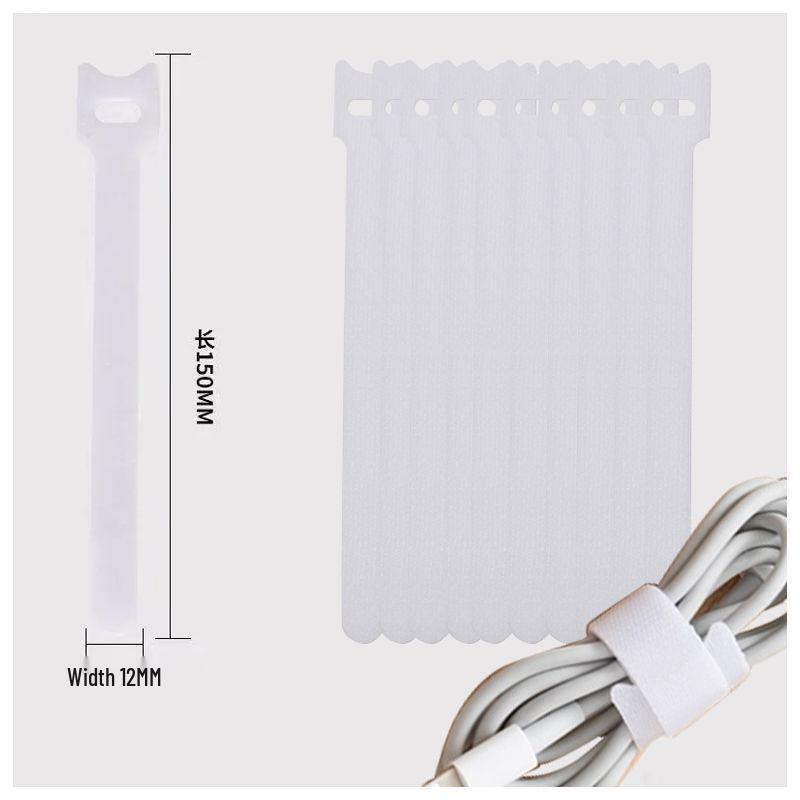 Hook & Loop Cable Ties: Earphone, Charging, Data Cable Organizer