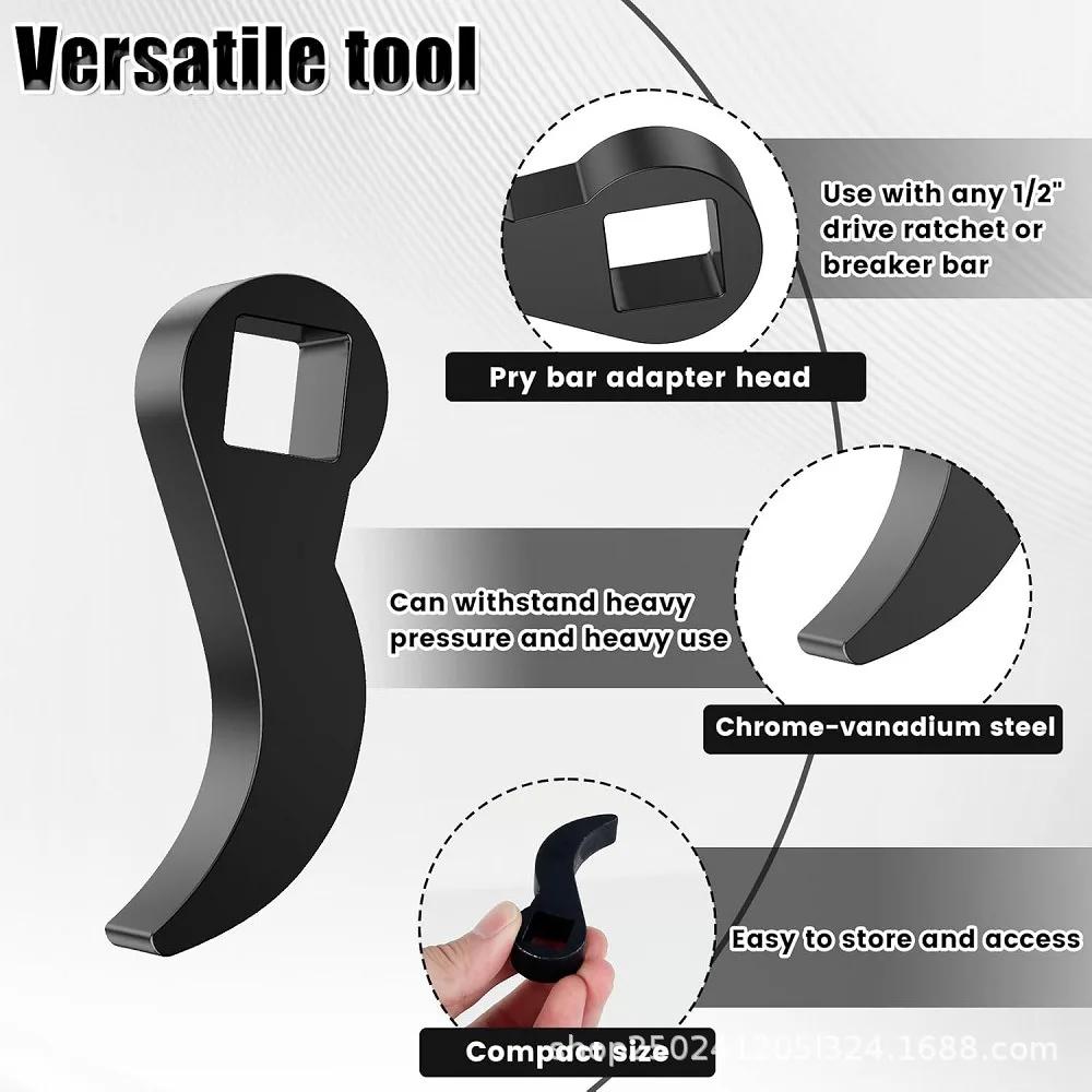 Xiaomi Angle Type Pry Bar Adapter Tool 1/2 Ratchet Open End Wrench Drive Pry Bar Adapter Half Shaft Drive Shaft Removal and Repair Tool