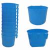 20pcs Bird Hopper Cage Cup Bird Feeder Food Trough Food Box Feed Tray Easy To Clean Semi-circular Plastic Hanging Box