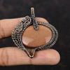 Sun Sitara Pendant Copper Wire Wrapped Pendant Gemstone Pendant Wire Wrapped Jewelry Handmade Copper Jewelry Wedding Gift Birthstone Pendant