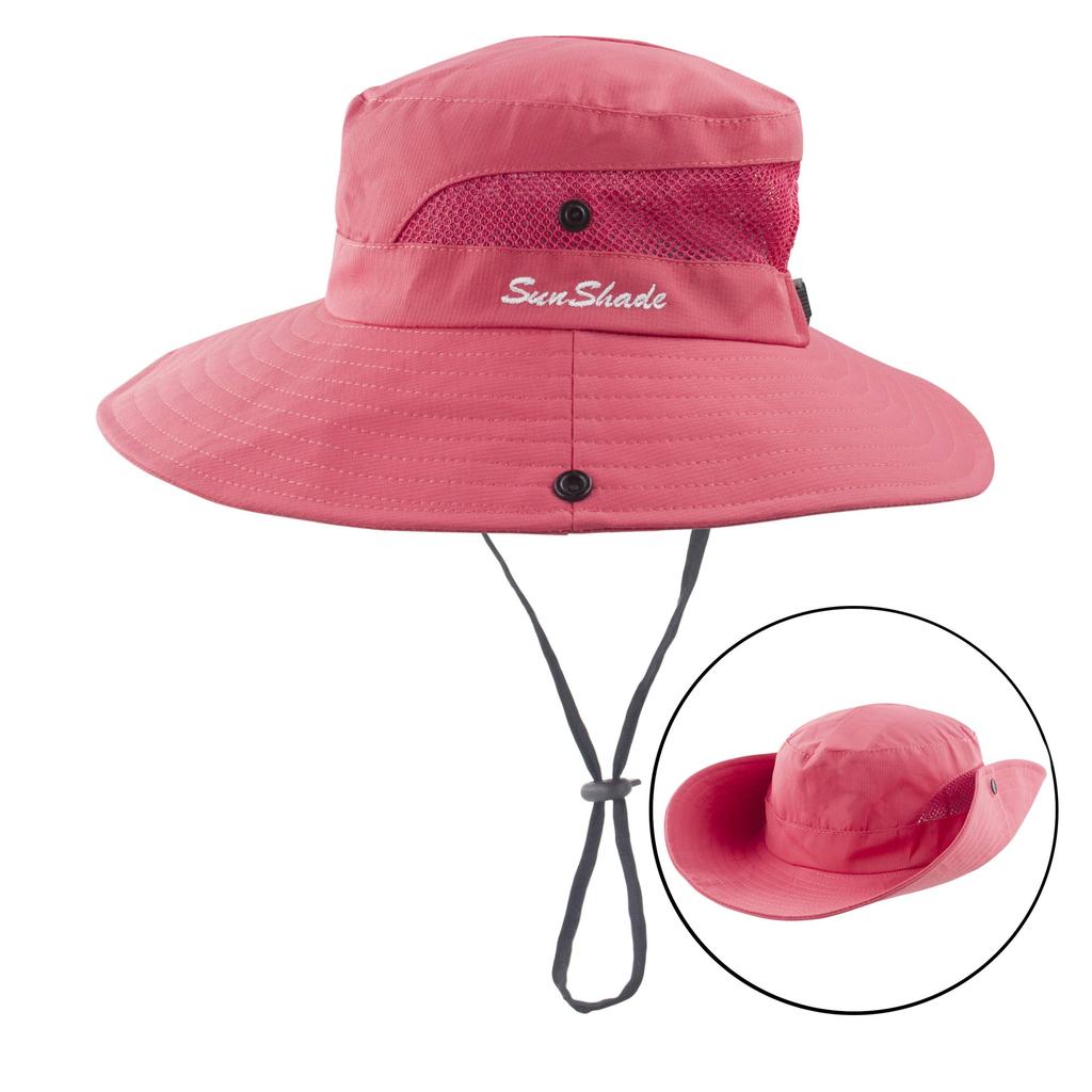 Muryobao Хвост Солнцезащитный УФ Складной Сетчатый Широкополый Пляжный Рыбацкий Один Размер Женская Шляпа, Защита, Шляпа,