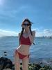 1011 new European and American polka dot bikini sexy split swimsuit women's swimsuit