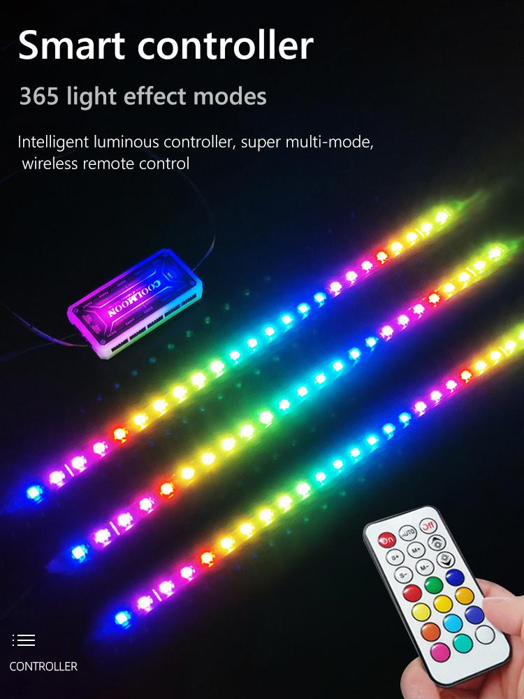 Компьютер 5V ARGB Светодиодная лента для корпуса SATA 3PIN Настольный компьютер RGB Светодиодная лента Освещение материнской платы Декор