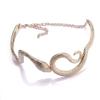 Trendy Alloy Animal Shape Snake Necklace Women'S Retro Simple Hip Hop Necklace