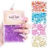 Популярная бижутерия для дизайна ногтей Mermaid Symphony Diamond Mocha Semicircle Candy Color Nail Drill Aurora Transparent 1440 шт.