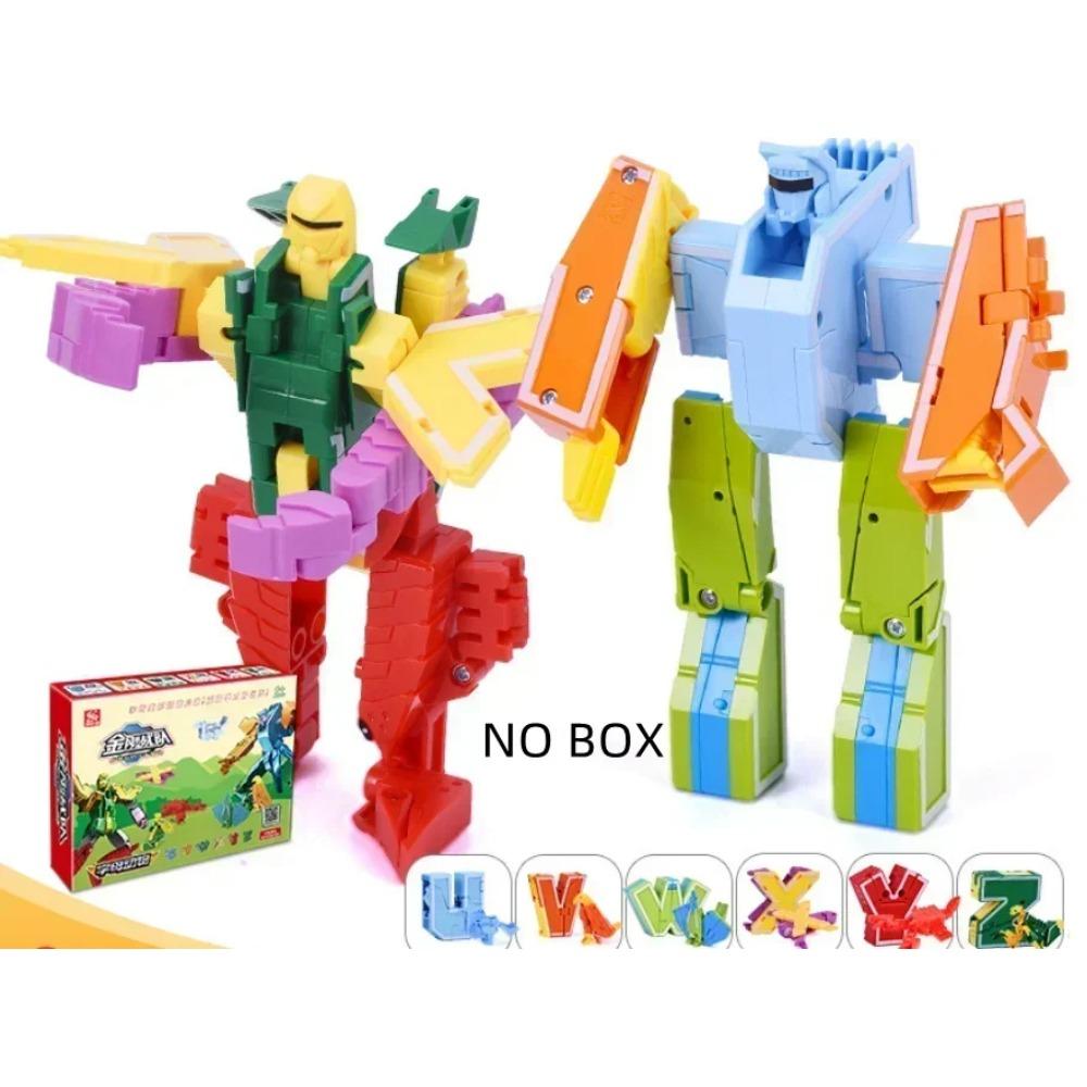26 букв A-Z Алфавит Животное Динозавр Воин Деформация Экшн-фигурки Трансформация Робот Игрушки Для Детей Подарок Бринкедос
