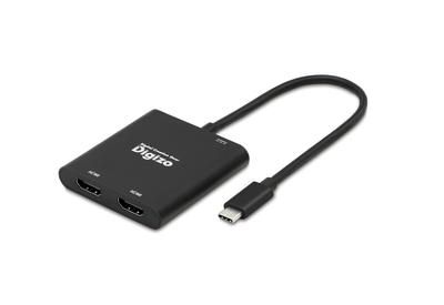 Princeton Digizo HDMI-конвертер, совместимый с 4K, x 2, до 3 экранов, PD100W, USB-C адаптер, порты, дисплей, совместимый, порт Type-C, PUD-PDC1H2