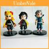 Набор фигурок Demon Slayer Kimetsu No Yaiba из ПВХ с сборкой для коллекционеров аниме и декора торта