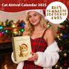 Cat Lover Christmas Advent Calendar, 24 Days Countdown with 2D Acrylic Ornaments for Christmas Tree Decor, Home, Adults Kids