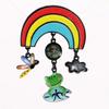 [R6217] - Designer Brooch 'Lilipoupettes' (Rainbow) Multicolored - 65x45 Mm