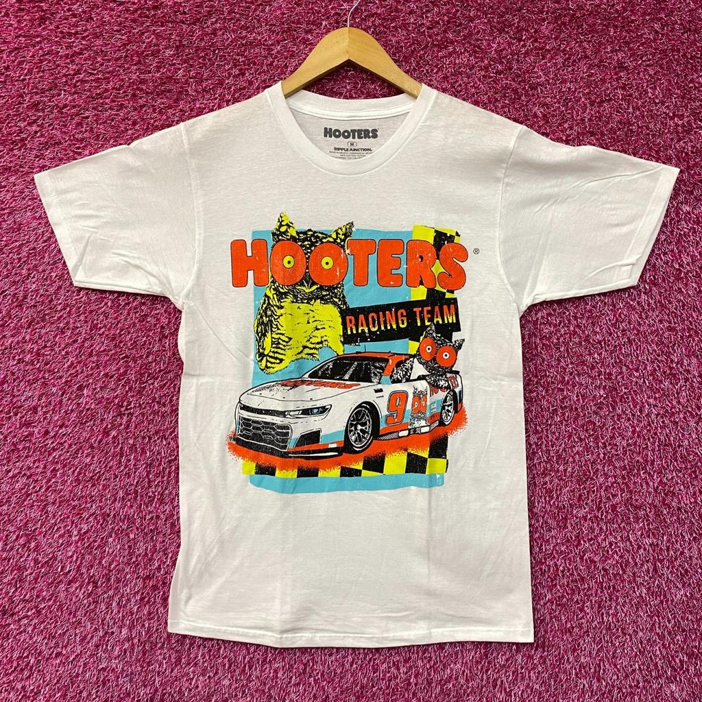 Футболка с графическим дизайном в винтажном стиле команды Hooters Racing Team
